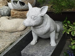 犬の彫刻（おすわり型）